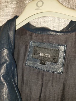 Giacca Kocca Vera Pelle Nera