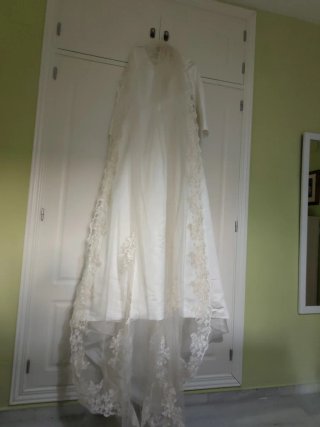 Traje de Novia Blanco Manga Larga