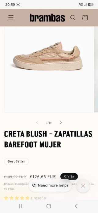 Zapatillas Brambas Beige y Rosa