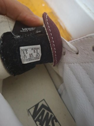 Vans Sk8-Hi Burdeos Raya Blanca