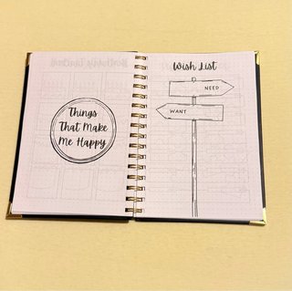Bullet Journal mit 12 Buntstiften – Neu