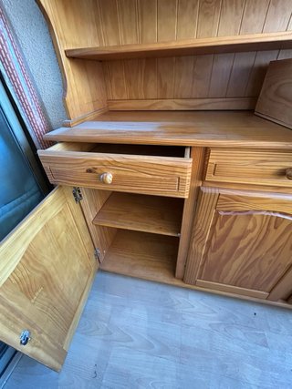 Mobile Cucina in Legno e Vetro