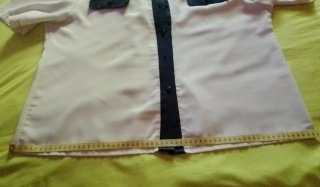 Blusa Vintage Manga Corta