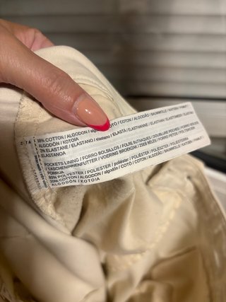 Pantalón chino Mango beige talla 42