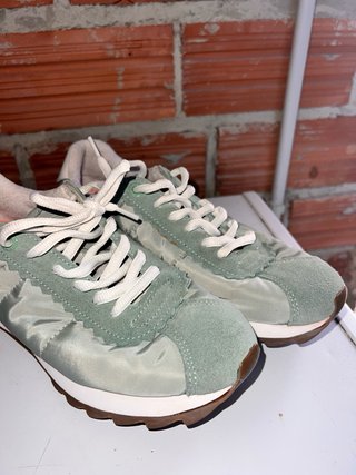 Zapatillas Sneakers Blanco/Verde turquesa