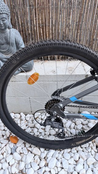 Bicicleta Rockrider ST100 Gris/Azul