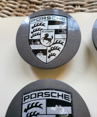 4 Copri mozzo originali Porsche 6,5 cm