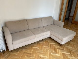 Sofá Cheslong Vinson Banak Beige