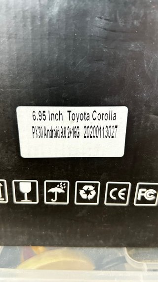 Radio Toyota Corolla