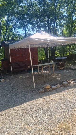 Caravana fija camping