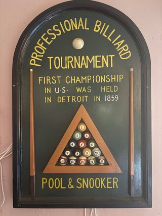 Cuadro Vintage Billar Pool & Snooker