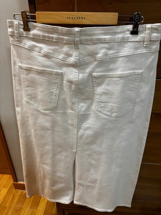 Falda vaquera blanca Talla 42