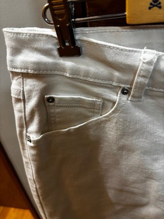 Falda vaquera blanca Talla 42