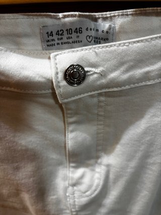Falda vaquera blanca Talla 42