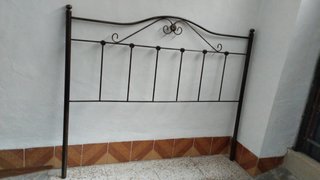 Cabecero forja negro cama 135