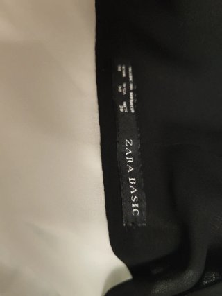 Blusa manga larga negra y blanca