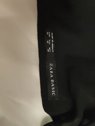 Blusa manga larga negra y blanca