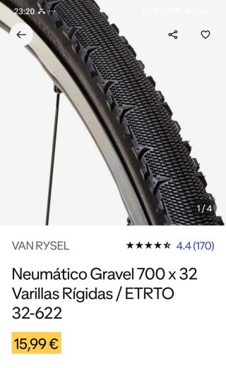 2 Neumáticos Gravel Van Rysel 700x32
