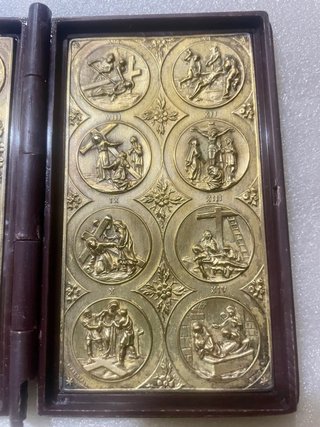 Estuche Viaje Arte Sacro 14 Estaciones Viacrucis