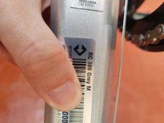 Bicicleta Triban RC 100 Gris Talla M
