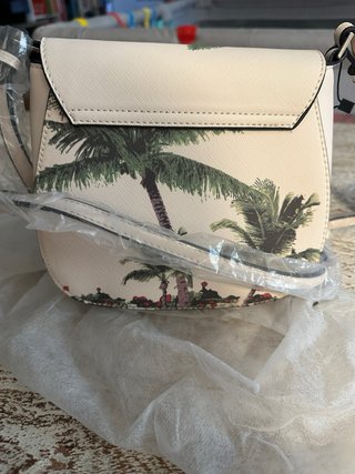 Borsa tracolla Zara palme verdi bianca