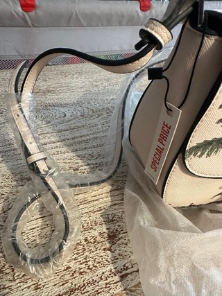 Borsa tracolla Zara palme verdi bianca