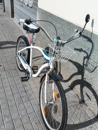 Bicicleta Cruiser Blanca Hornet