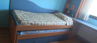 Cama infantil con cajones y armario camas de 90