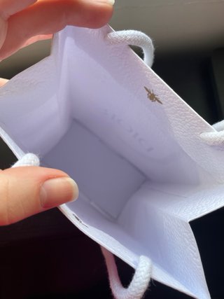 Bolsa de regalo Dior blanca
