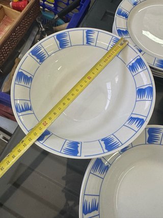 Set Cuencos Platos Cerámica Azul y Blanco persan