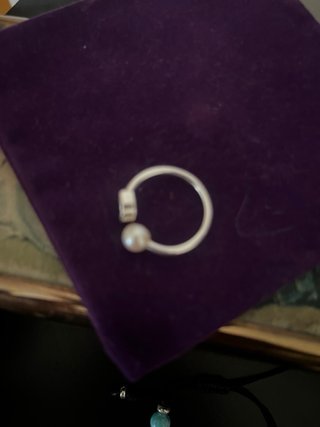 Anillo Tous Oso y Perla Talla Ajustable