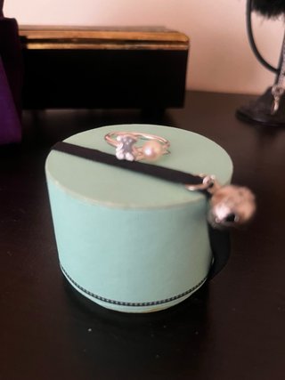 Anillo Tous Oso y Perla Talla Ajustable