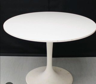 Mesa redonda blanca Ikea Docksta
