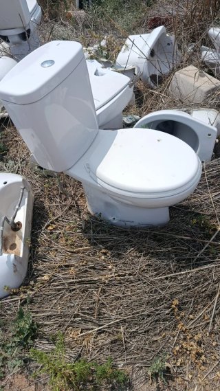Taza de WC blanca