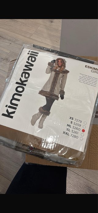 Disfraz esquimal Kimokawaii beige/marrón
