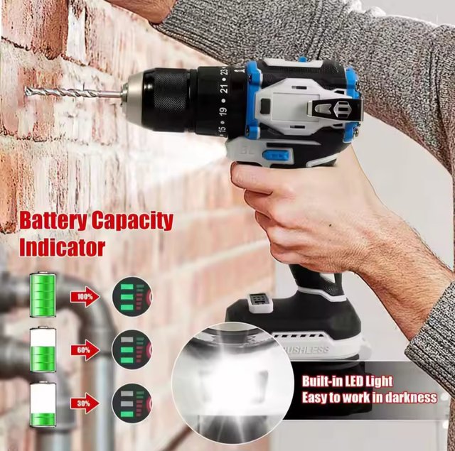 Taladro Inalámbrico 21V + Accesorios