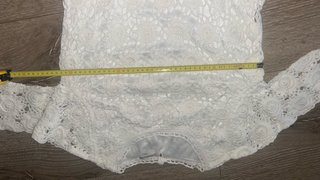 Vestido encaje blanco Massimo Dutti