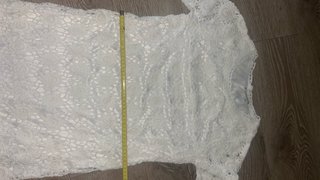 Vestido encaje blanco Massimo Dutti