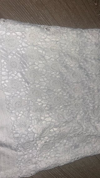 Vestido encaje blanco Massimo Dutti