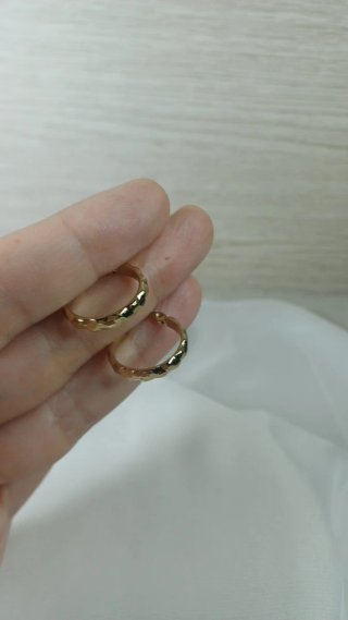 Pendientes Aro Chapado Oro 18k Pequeños Retro