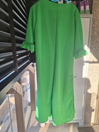 Vestido verde botones