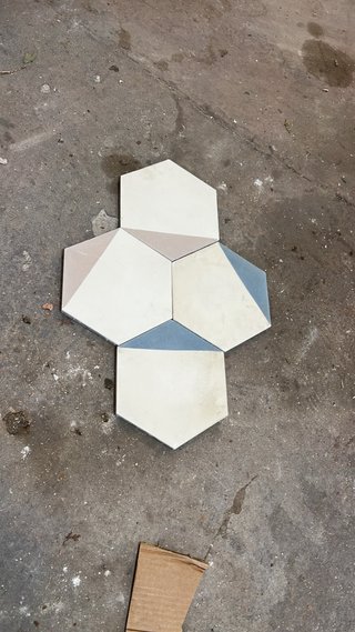 Baldosas hidráulicas hexagonales