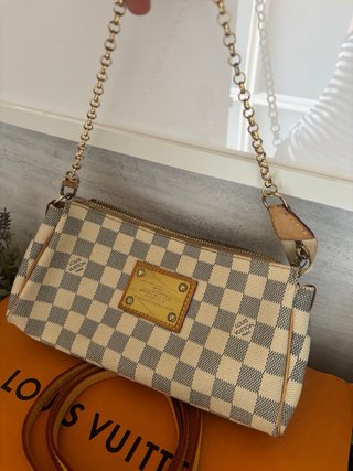 Bolso Eva Clutch Damier Azur