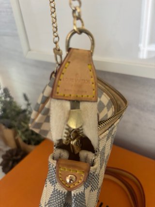 Bolso Eva Clutch Damier Azur