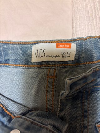 Pantalones vaqueros anchos mujer talla 13/14