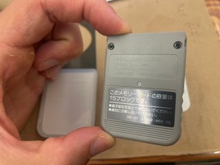 Sony Playstation 1 Ps1 Memory Card Originale Grigi