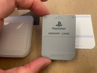 Sony Playstation 1 Ps1 Memory Card Originale Grigi