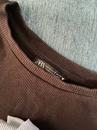 Lote 2 Camisetas Zara Volantes Talla S