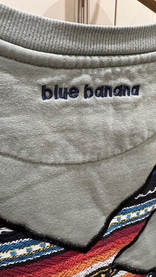 Sudadera Blue Banana Turquesa Talla XS