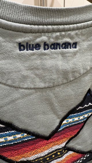 Sudadera Blue Banana Turquesa Talla XS